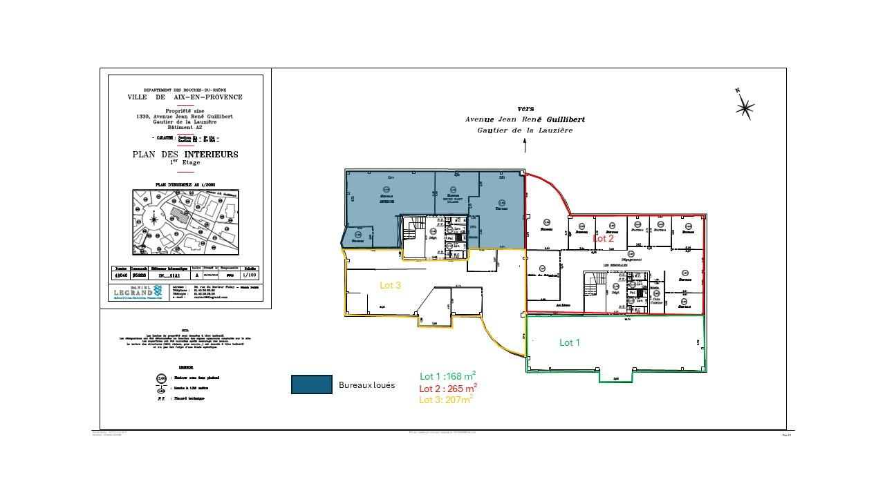 Bureau Aix-en-Provence 842m² Location bureau Aix-en-Provence Bouches-du-Rhône OLBUR2421612 2